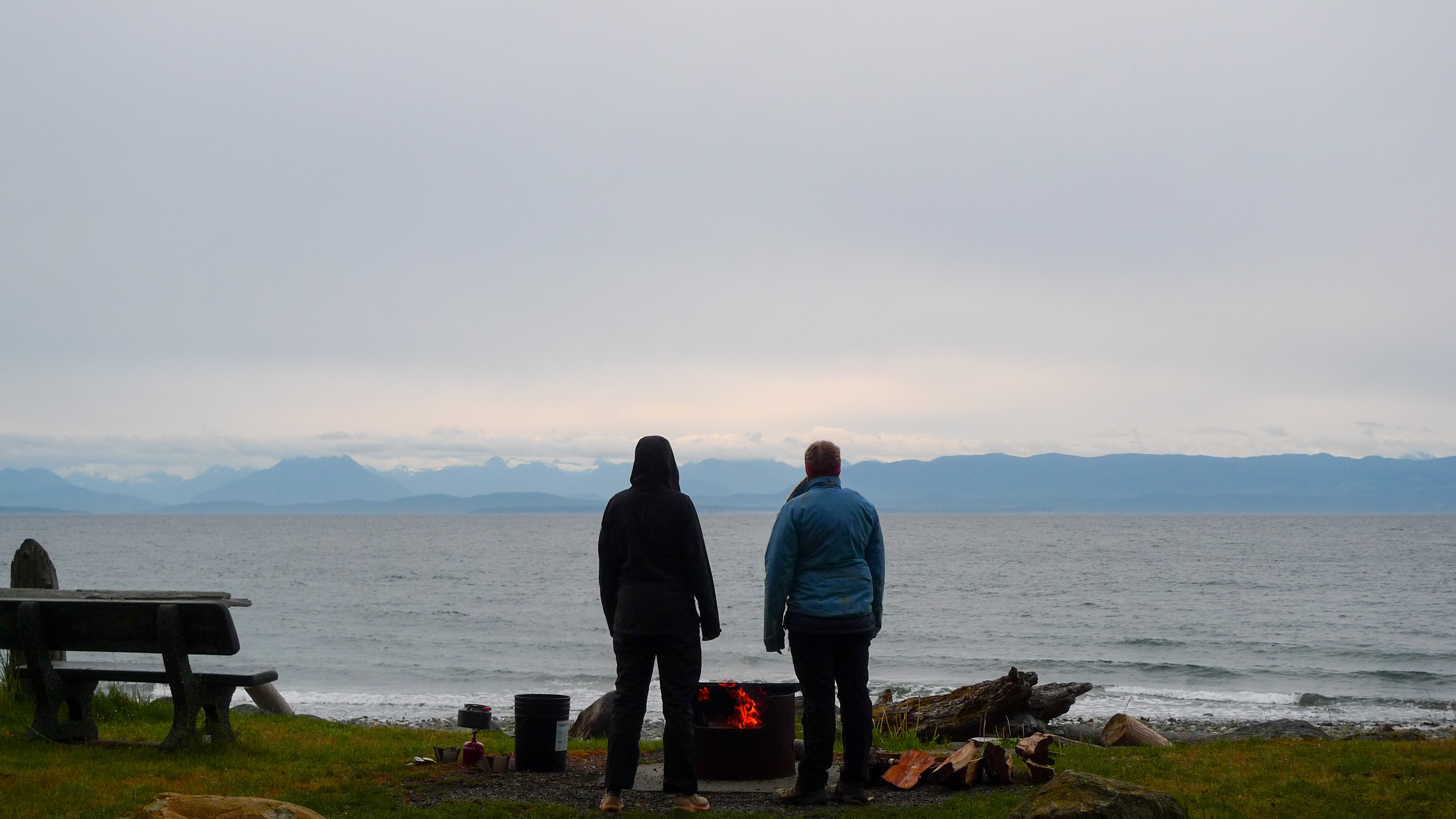 standing in front of the sea