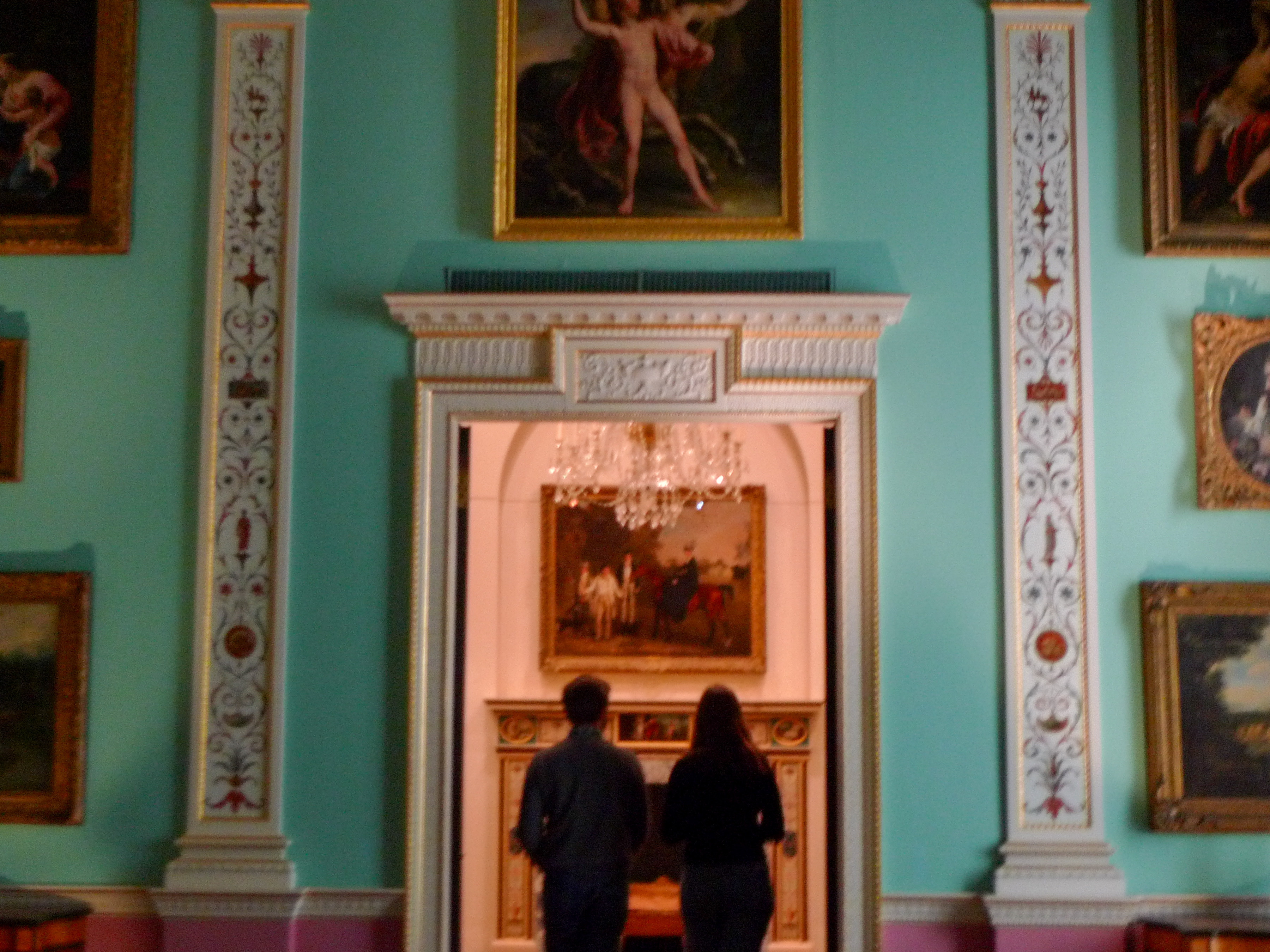 two people in the Philly art museum